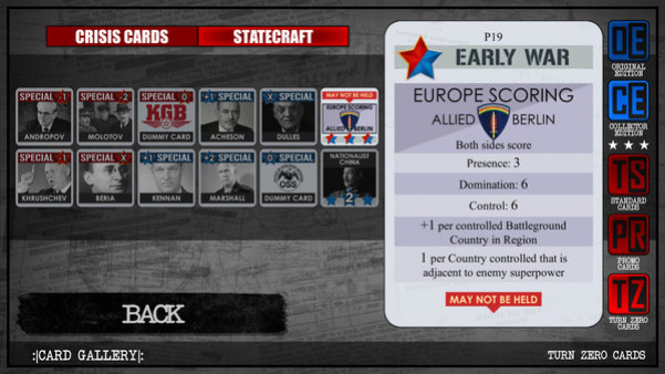 Игра Twilight Struggle - Turn Zero & Promo Cards, скриншот