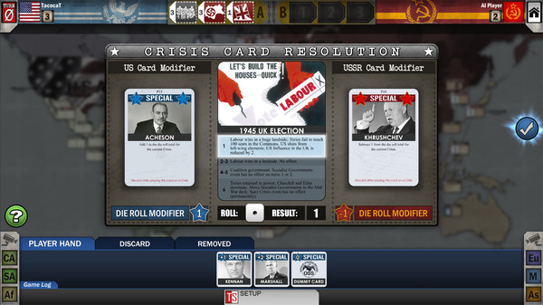 Игра Twilight Struggle - Turn Zero & Promo Cards, скриншот