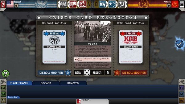 Игра Twilight Struggle - Turn Zero & Promo Cards, скриншот