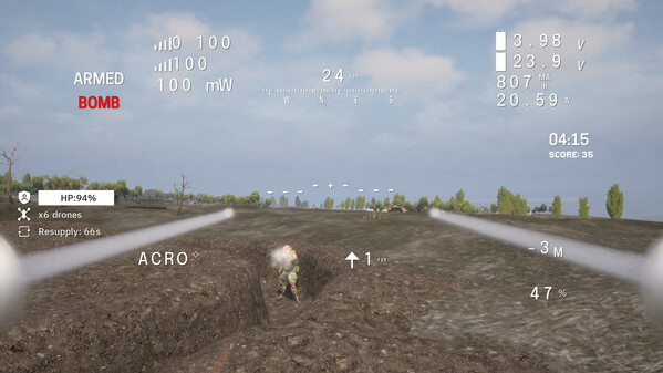 Игра Ukrainian Fight Drone Simulator, скриншот