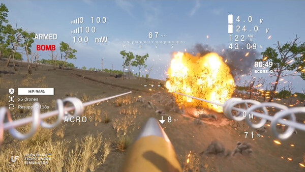 Игра Ukrainian Fight Drone Simulator, скриншот