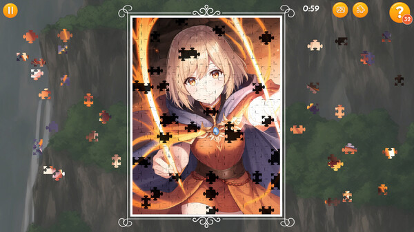 Игра Ultimate Anime Jigsaw Puzzle, скриншот