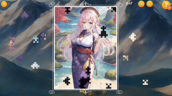 Игра Ultimate Anime Jigsaw Puzzle, скриншот