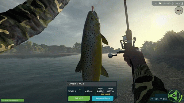 Игра Ultimate Fishing Simulator - Taupo Lake DLC, скриншот