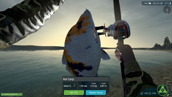 Игра Ultimate Fishing Simulator - Taupo Lake DLC, скриншот