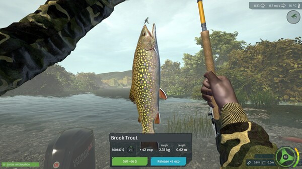 Игра Ultimate Fishing Simulator - Taupo Lake DLC, скриншот