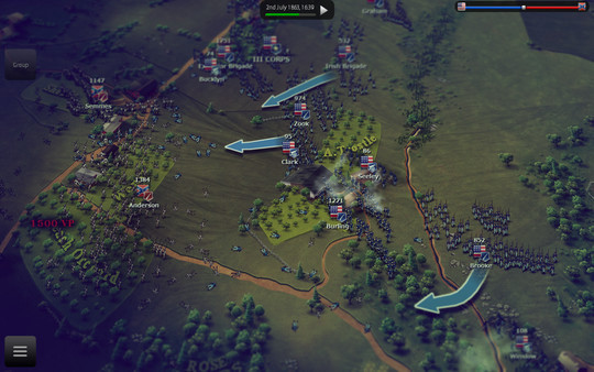 Игра Ultimate General: Gettysburg, скриншот