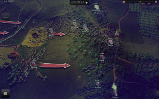 Игра Ultimate General: Gettysburg, скриншот