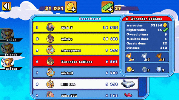 Игра Ultimate Panic Flight, скриншот
