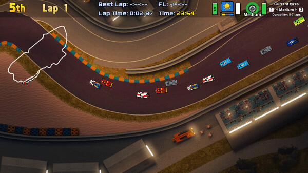 Игра Ultimate Racing 2D 2, скриншот