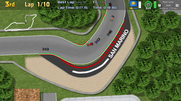 Игра Ultimate Racing 2D 2, скриншот