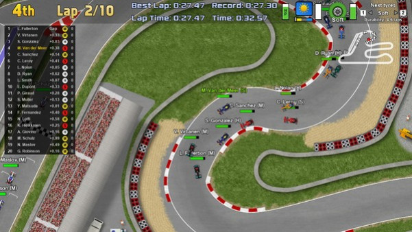 Игра Ultimate Racing 2D 2, скриншот