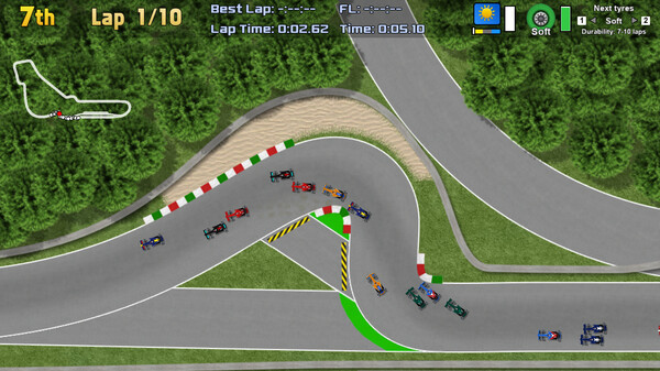 Игра Ultimate Racing 2D 2, скриншот