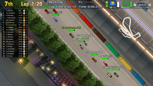 Игра Ultimate Racing 2D 2, скриншот
