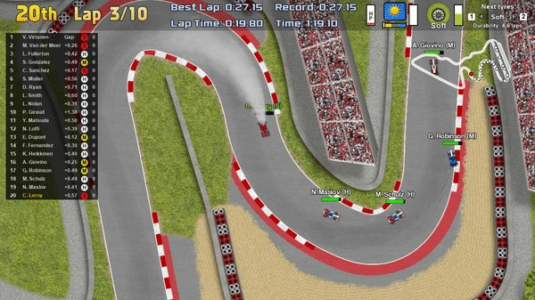 Игра Ultimate Racing 2D 2, скриншот
