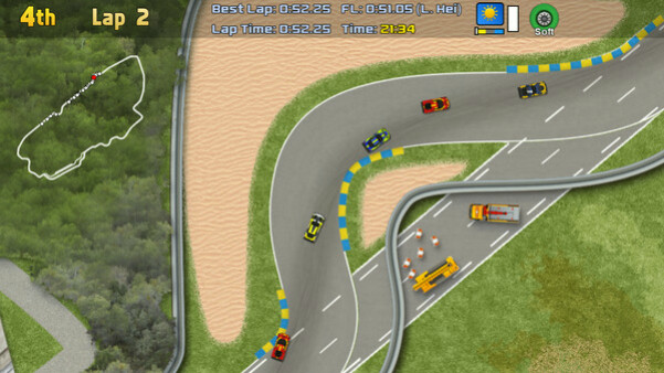 Игра Ultimate Racing 2D 2, скриншот