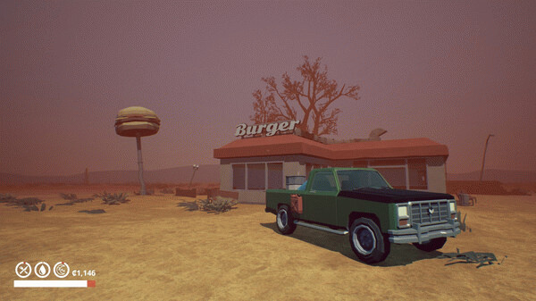 Игра Under the Sand REDUX - a road trip simulator, скриншот