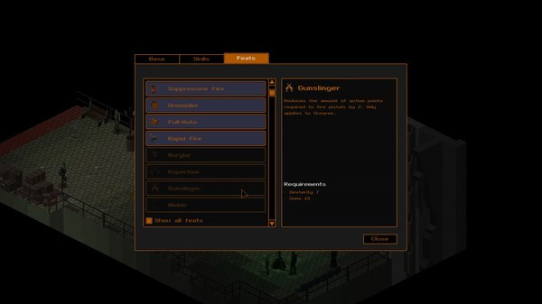 Игра UnderRail, скриншот