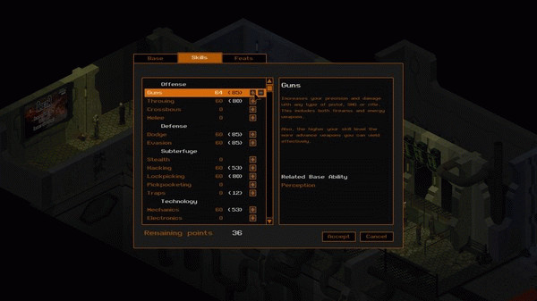 Игра UnderRail, скриншот