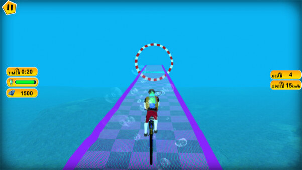 Игра Underwater Cycling, скриншот