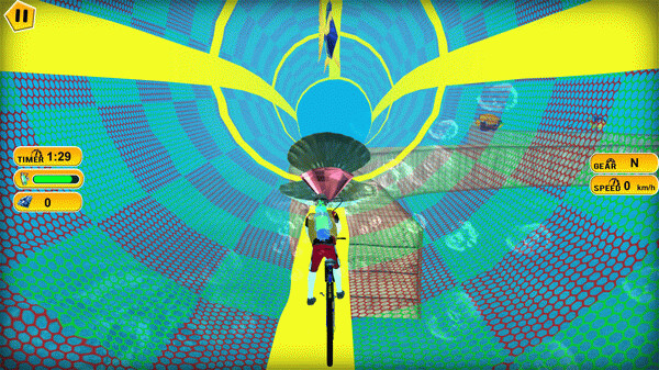 Игра Underwater Cycling, скриншот