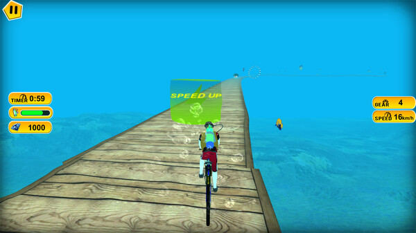 Игра Underwater Cycling, скриншот