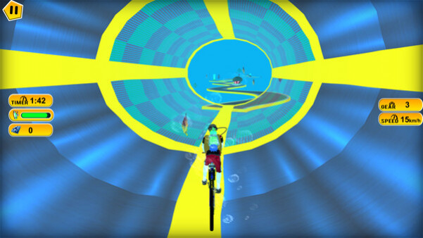 Игра Underwater Cycling, скриншот