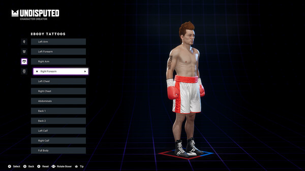 Игра Undisputed, скриншот