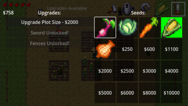 Игра Undying Harvest, скриншот
