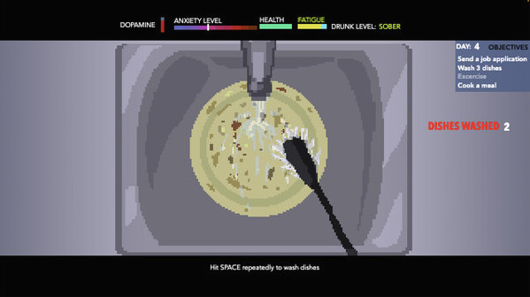 Игра Unemployment Simulator 2018, скриншот