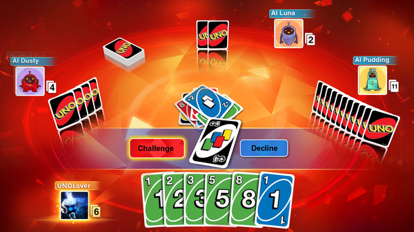 Игра UNO, скриншот