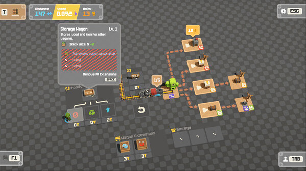 Игра Unrailed 2: Back on Track, скриншот