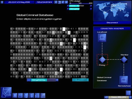 Игра Uplink, скриншот