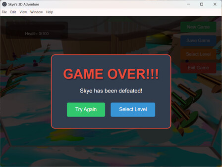 Игра Upsidedownsky, скриншот