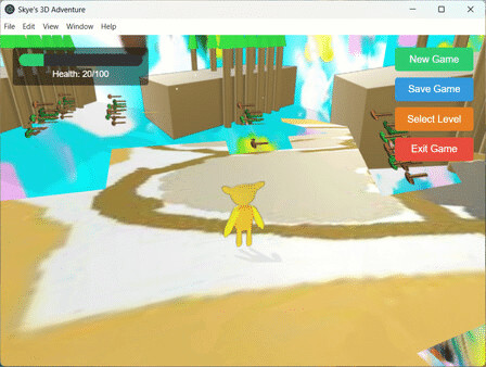 Игра Upsidedownsky, скриншот