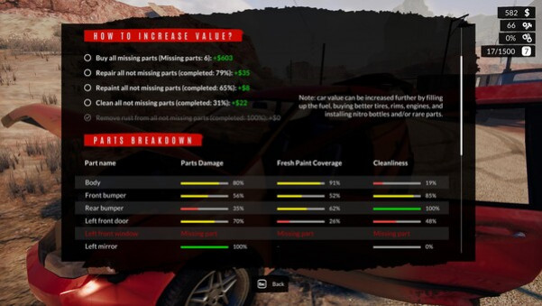 Игра Used Cars Simulator, скриншот