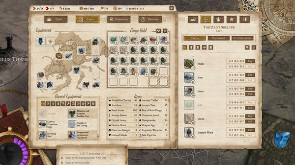 Игра Vagrus - The Riven Realms, скриншот