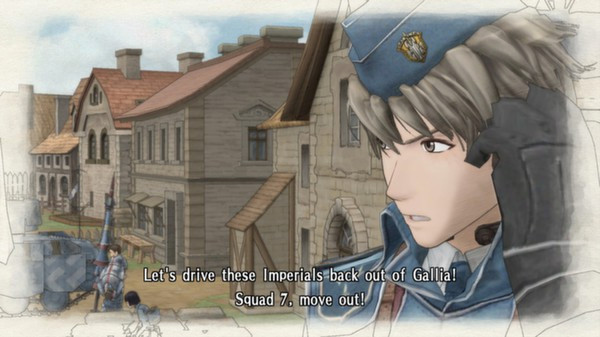 Игра Valkyria Chronicles, скриншот