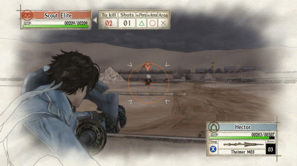 Игра Valkyria Chronicles, скриншот