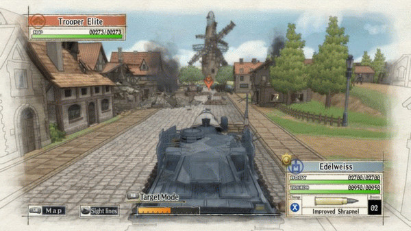 Игра Valkyria Chronicles, скриншот