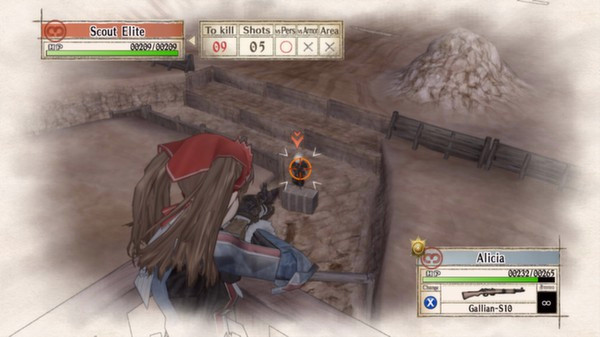 Игра Valkyria Chronicles, скриншот