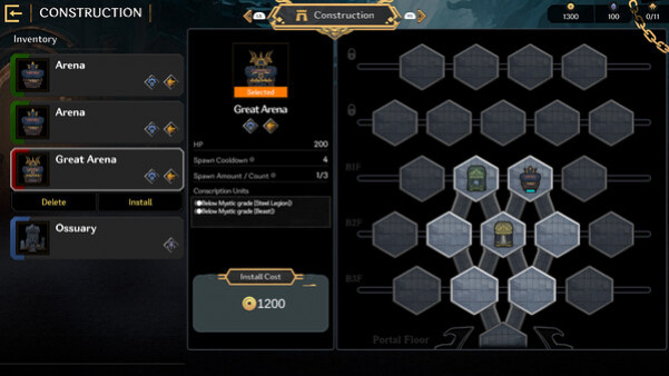 Игра Vambrace: Dungeon Monarch, скриншот