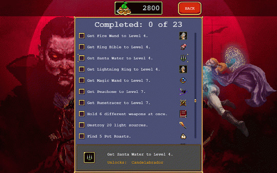 Игра Vampire Survivors, скриншот