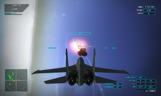 Игра Vector Thrust, скриншот
