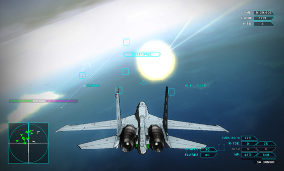 Игра Vector Thrust, скриншот
