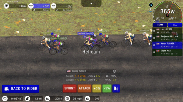 Игра Velo Pro Racer, скриншот