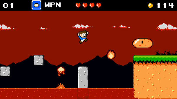 Игра Venture Kid, скриншот