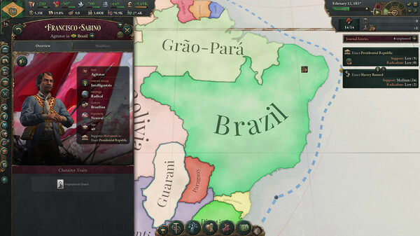 Игра Victoria 3: Colossus of the South, скриншот