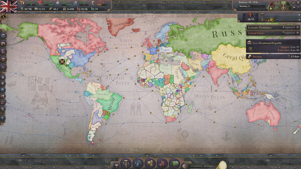 Игра Victoria 3: Dawn of Wonder, скриншот