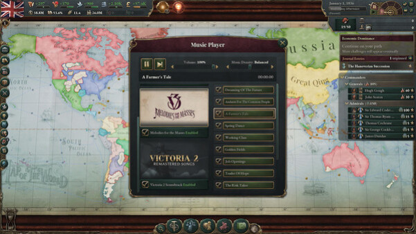 Игра Victoria 3: Melodies for the Masses Music Pack, скриншот